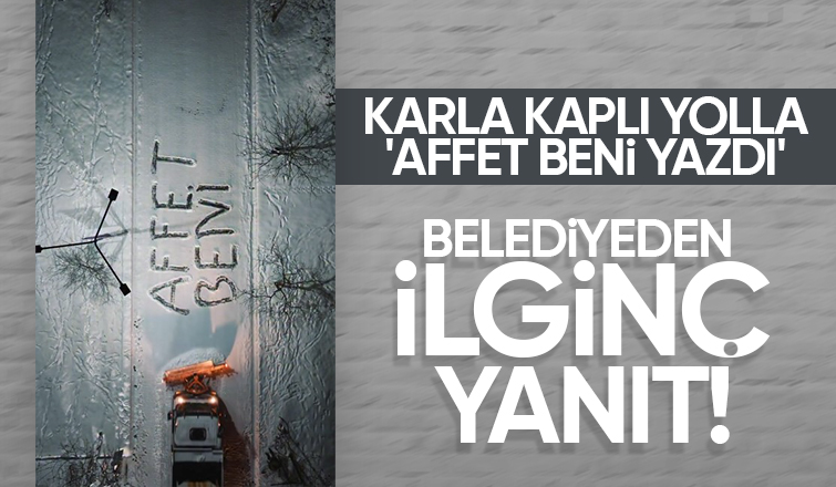 Büyükşehirden biz üstünü örttük, umarız konu kapanmıştır paylaşımı