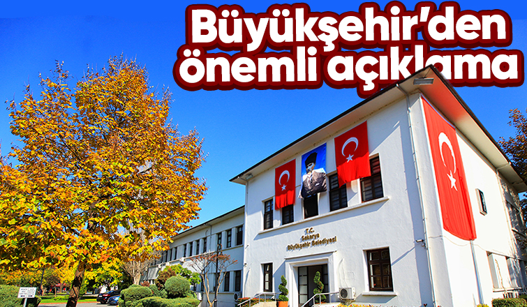 Büyükşehirden dolandırıcılık uyarısı