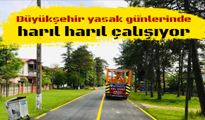 Büyükşehir’den kısıtlama günlerinde yoğun çalışma