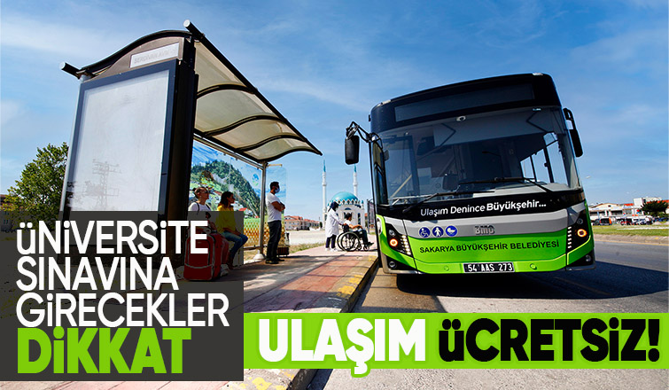 Büyükşehir’den üniversite adaylarına ücretsiz ulaşım