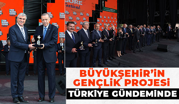 Büyükşehir’in gençlik projesine ödül