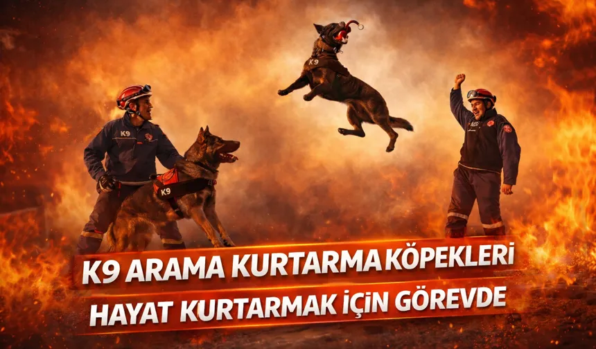 Büyükşehirin K9 Arama Kurtarma köpekleri göreve hazır