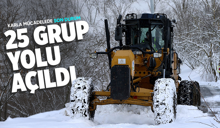 Büyükşehir’in kar mesaisi devam ediyor