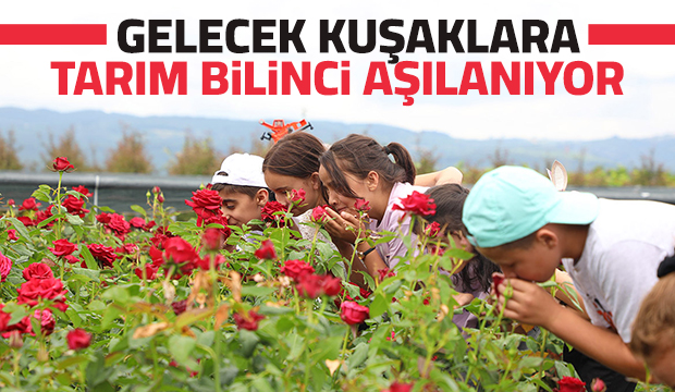 Büyükşehir’in tarım projeleri ile öğrencilere toprak bilinci aşılanıyor