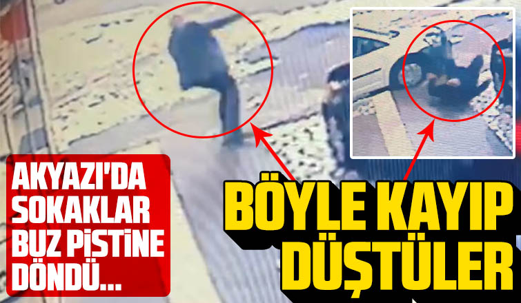 Buzda kayıp böyle düştüler