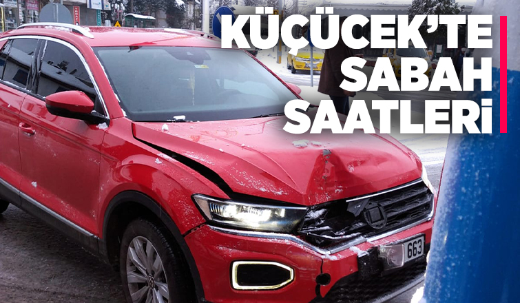 Buzlanma kazayı beraberinde getirdi