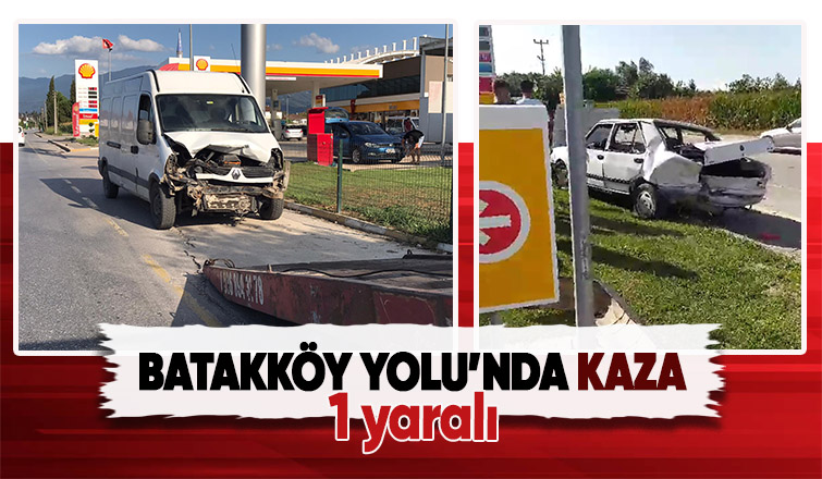 Cadde'de kaza 1 yaralı