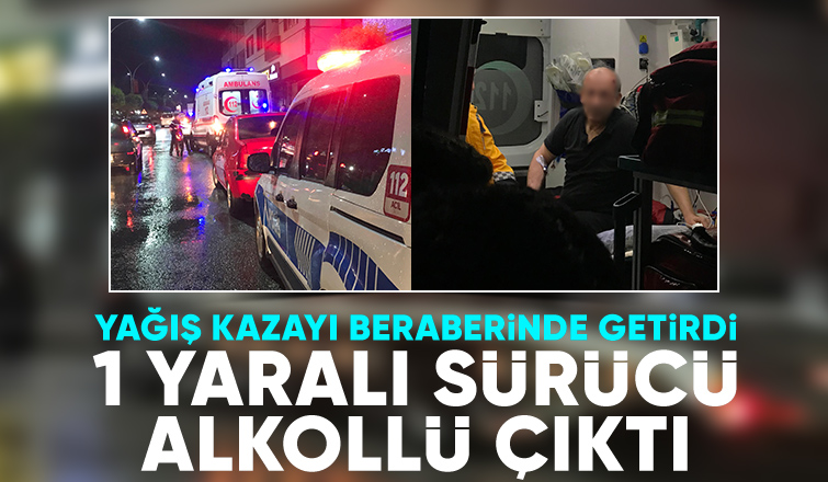 Cadde'de Motosiklet kazası 1 yaralı 