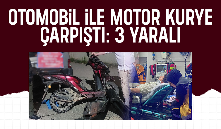 Caddede kaza: 3 yaralı