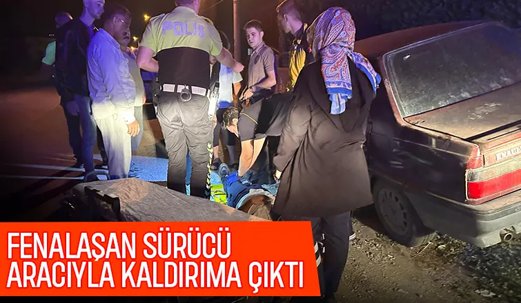 Caddede korku dolu anlar