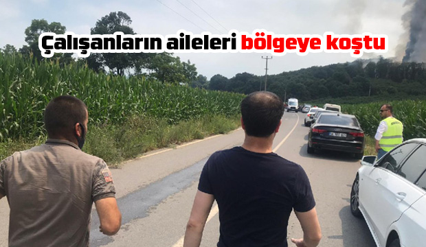 Çalışanların aileleri yakınları bölgeye koştu