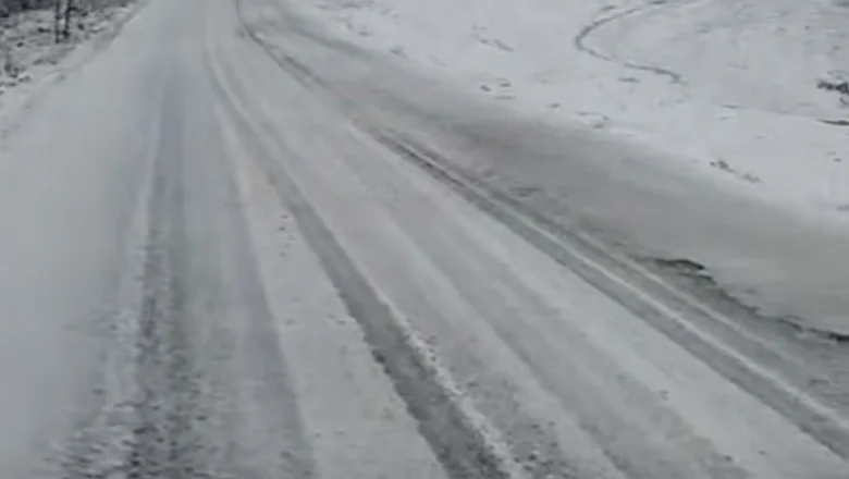 Çam Dağında kar yağışı etkili oluyor