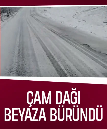 Çam Dağında kar yağışı etkili oluyor