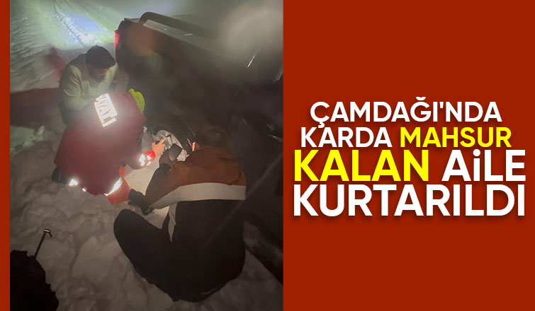 Çamdağı'nda mahsur kaldılar