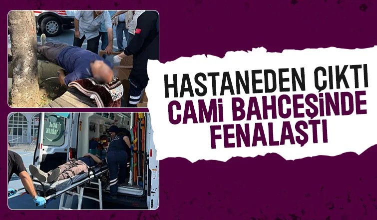 Cami bahçesinde yürekleri ağza getiren anlar