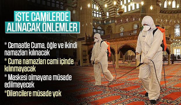 Camilerde bu önlemler alınacak