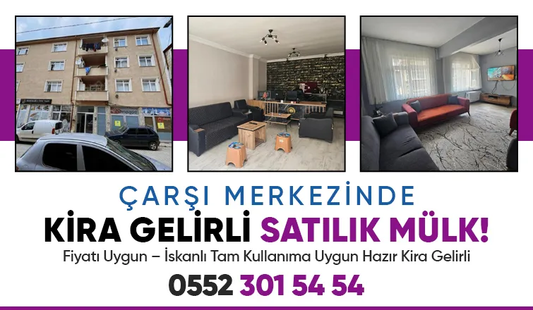 Çarşı Merkezinde Hazır Kiracılı, Hazır Gelirli Satılık Mülk!