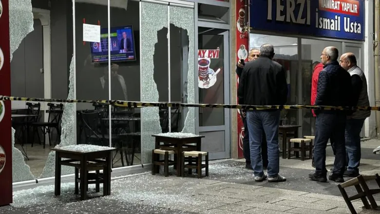 Çay ocağına kurşun yağdırdı