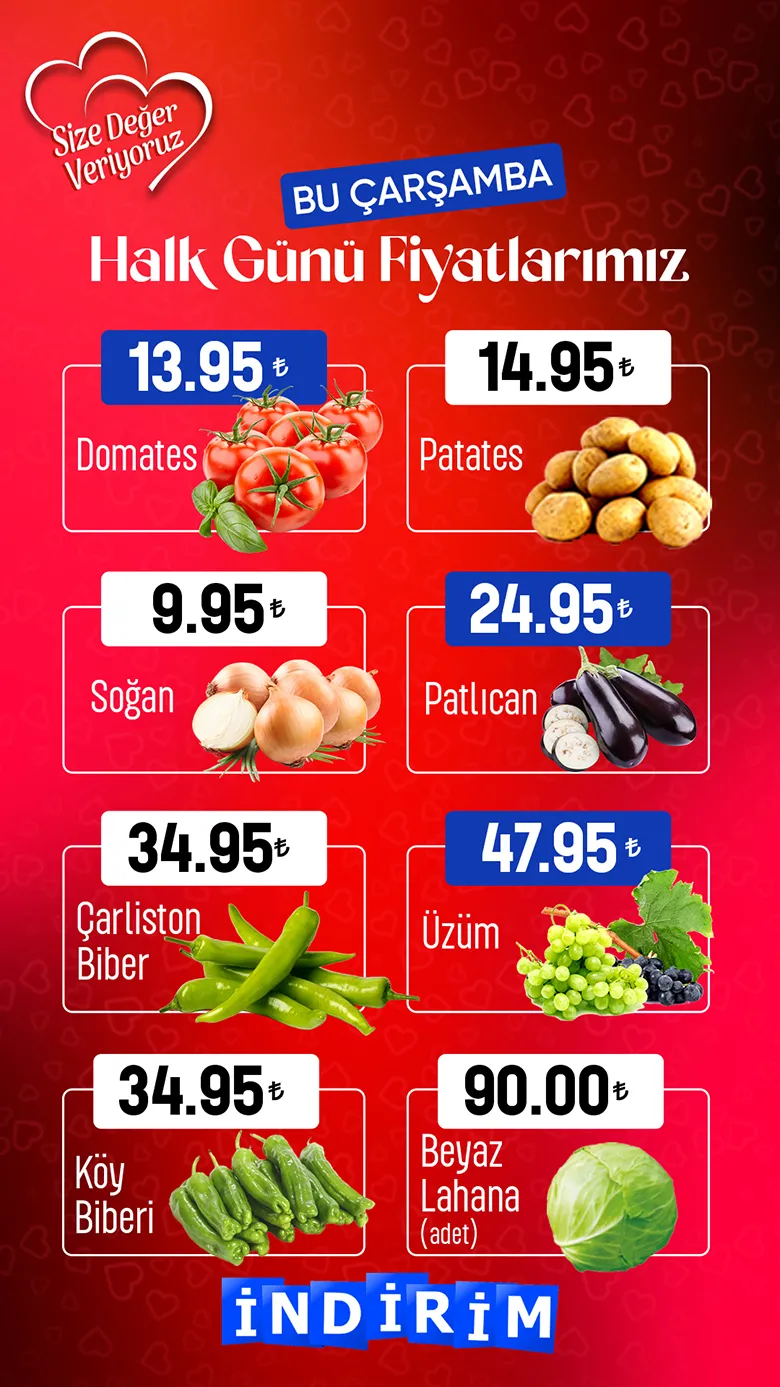 Çetinkaya Alışveriş Merkezi’nde Bu Çarşamba Halk Günü Fırsatları!