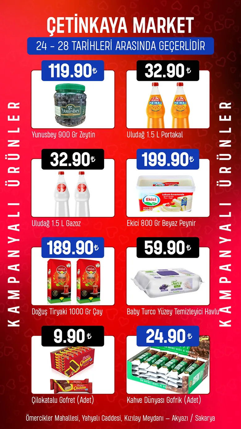 Çetinkaya Alışveriş Merkezi’nde Bu Çarşamba Halk Günü Fırsatları!