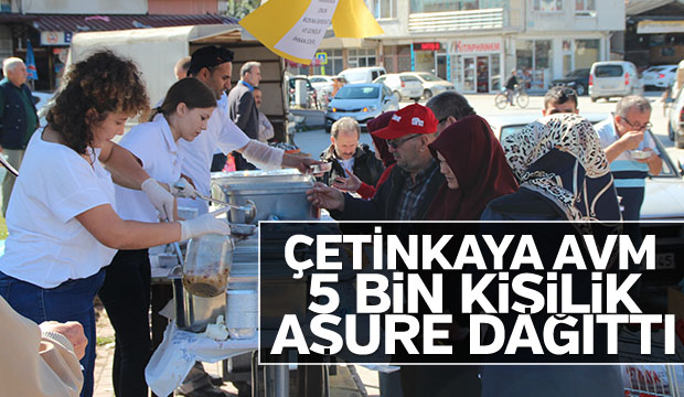 Çetinkaya AVM  Halka 5000 Kişilik Aşure Dağıttı