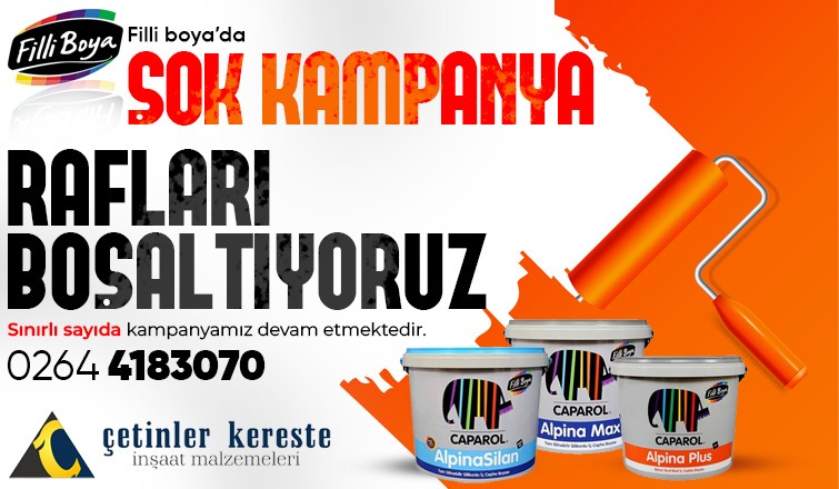 Çetinler Kereste'de şok Kampanya!