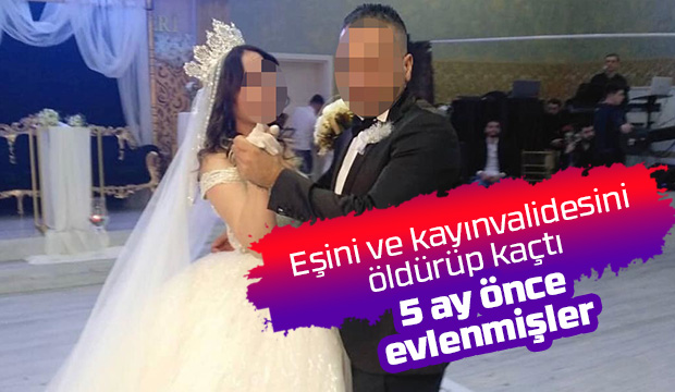 Çifte cinayetin faili 5 ay önce evlenmiş