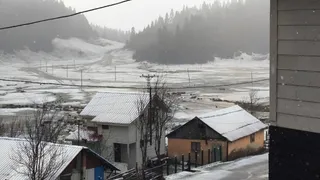 Çiğdem Yaylası'ndan kar manzarası