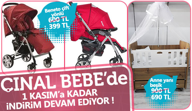 Çınal Bebede indirim bitmiyor