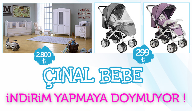 Çınal Bebede Muhteşem Yaz İndirimi Başladı