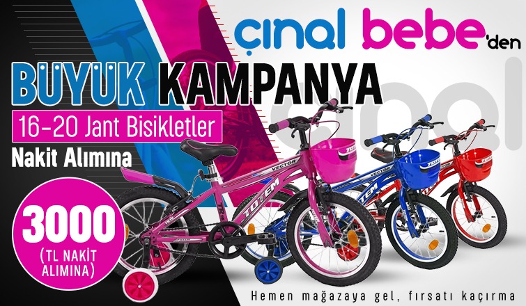 Çınal Bebe’den Büyük Bisiklet Kampanyası!