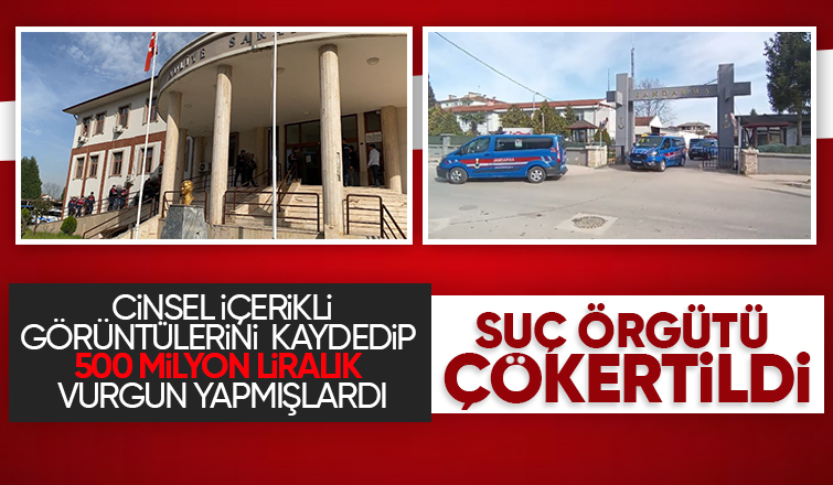 Cinsel içerikli görüntülerini kaydederek  500 milyon liralık vurgun yaptılar