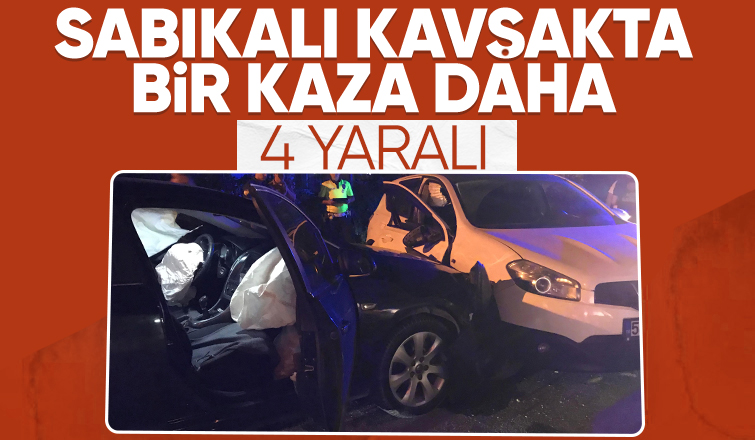 Cip ile otomobil çarpıştı: 4 yaralı