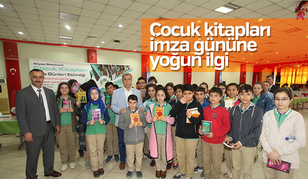 ÇOCUK KİTAPLARI İMZA GÜNÜNE YOĞUN İLGİ