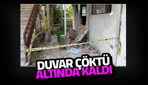 Çöken duvarın altında kalan kişi yaralandı