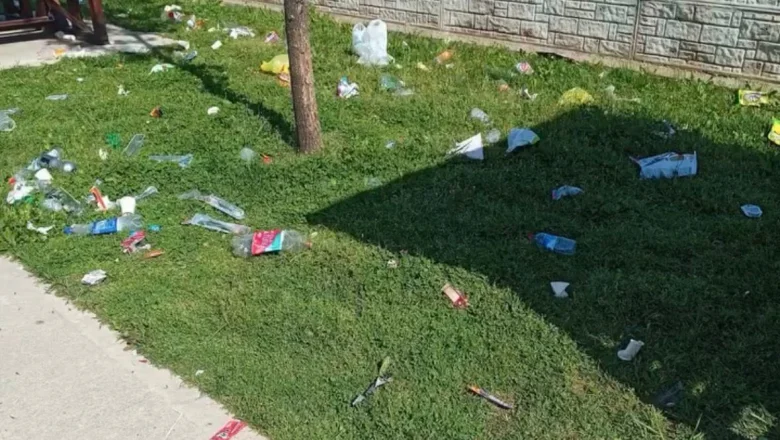 Çöplüğe dönen parkı imam temizledi