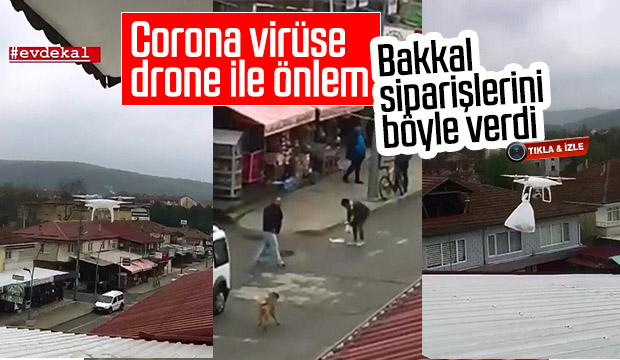 Corona virüse drone ile önlem