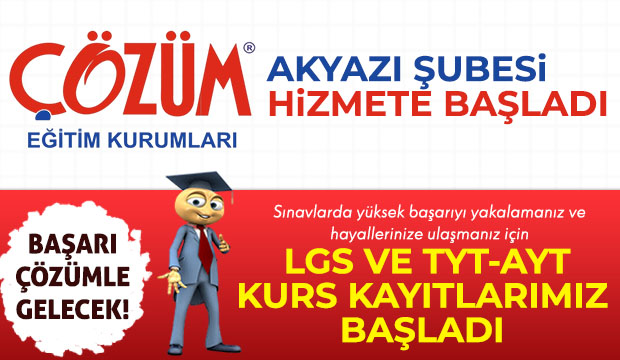 Çözüm Eğitim Kurumları Akyazıda