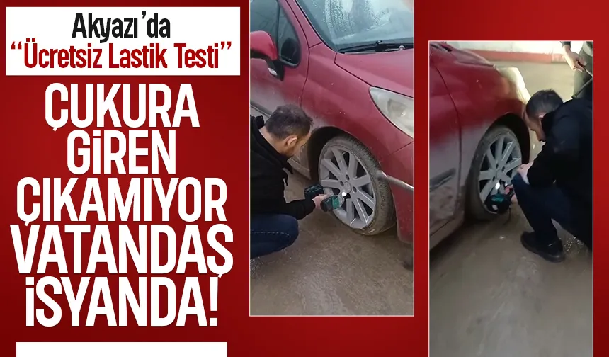 Çukurlu Yollar Araçları Perişan Ediyor! Akyazı’da Vatandaş İsyanda