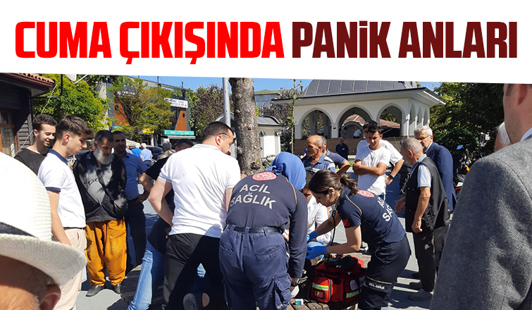 Cuma çıkışı cami avlusunda fenalaşıp yere yığıldı