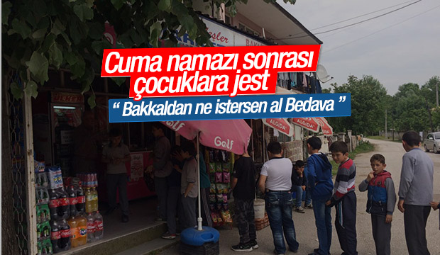 Cuma Namazı Sonrası Çocuklara Jest