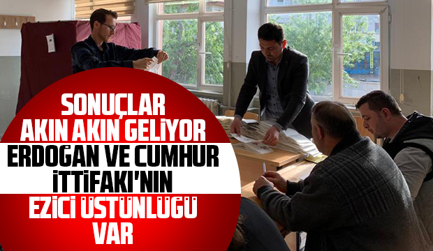 Cumhurbaşkanı Erdoğan ezici çoğunlukla önde
