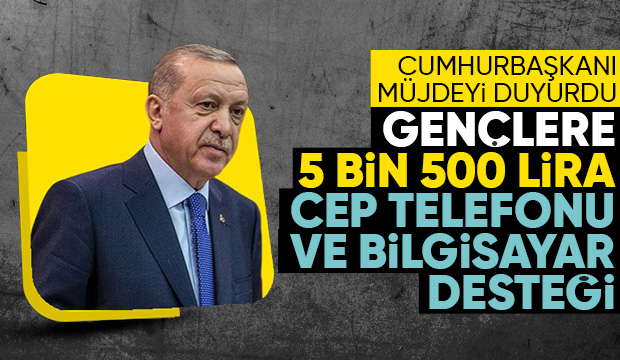 Cumhurbaşkanı Erdoğan, gençlere vergisiz telefonun ayrıntılarını açıkladı