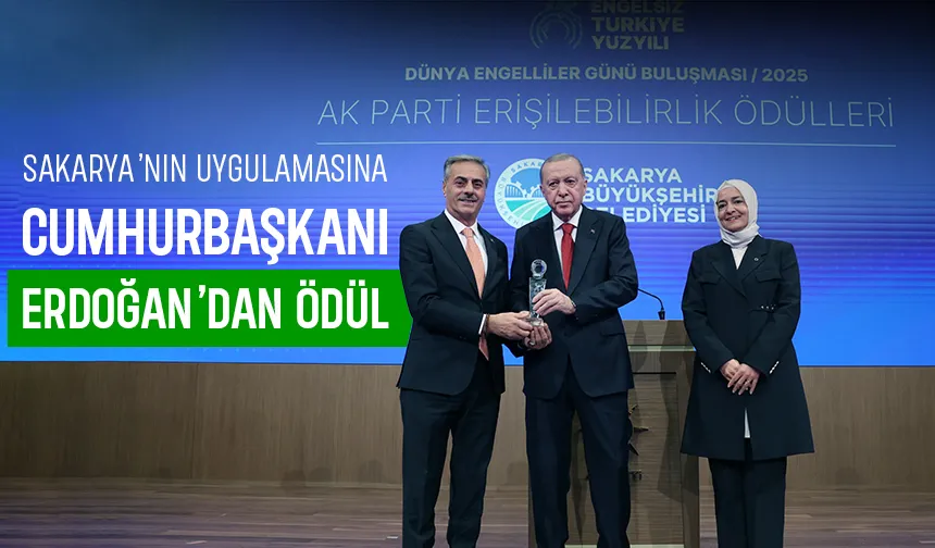 Cumhurbaşkanı'ndan Büyükşehir'e ödül