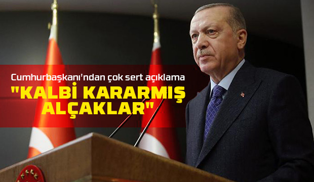 Cumhurbaşkanı'ndan çok sert açıklama