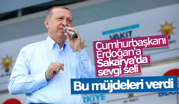 Cumhurbaşkanı Recep Tayyip Erdoğan'ın Sakarya Mitingi