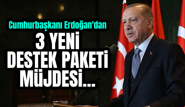 Cumhurbaşkanı yeni destek paketlerini açıkladı