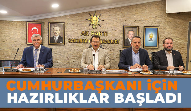 Cumhurbaşkanı ziyareti öncesi toplantı