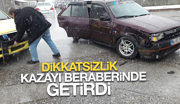 Cumhuriyet Mahallesinde Kaza