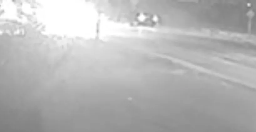 D-100'de bir kişinin öldüğü feci kaza kamerada